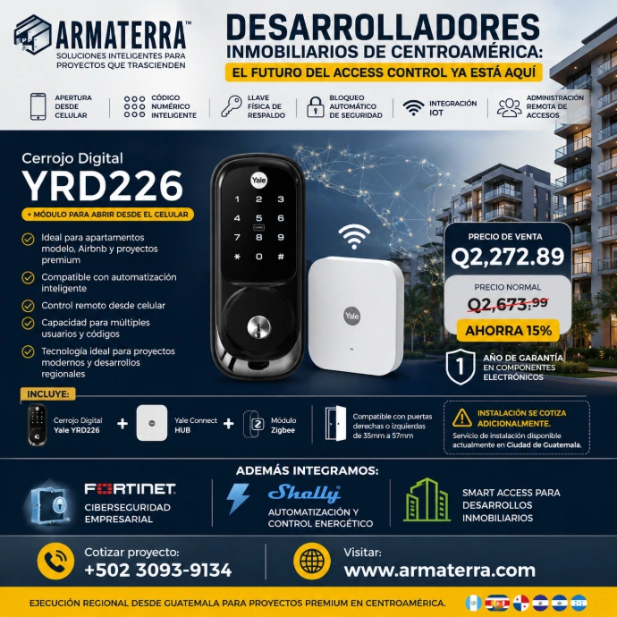 Control Residencial Inteligente IoT Accesos Seguros