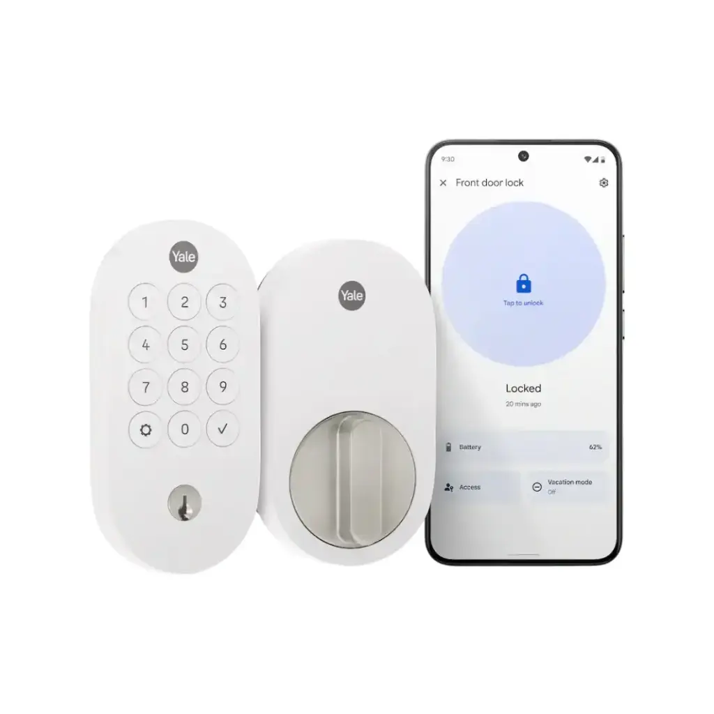 Cerradura Inteligente Yale YRD510-MT1-SNW | Compatible con Google Home y Assistant | Tecnología Matter – Color Snow